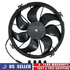 1x 1870 CFM 12" Puller Fan 12V Curved Blade Fits For VA01-AP90/VLL-66A 30103202