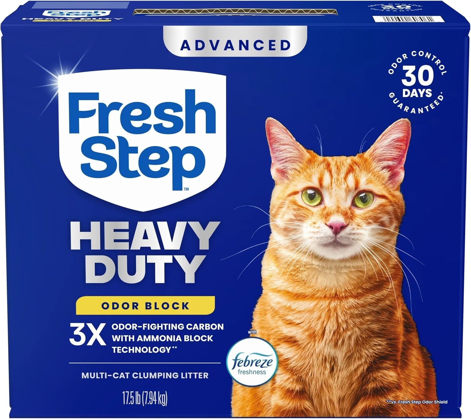 Fresh Step Cat Litter with Febreze, Odor Control, 17.5lb