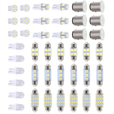 42PCS 6000K LED INTERIOR LIGHTS BULBS KIT CAR TRUNK DOME LICENSE PLATE LAMPS US