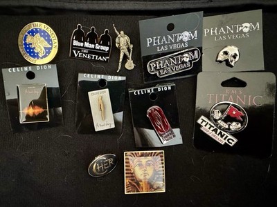 Vegas Show Themes Pins - Celin Dion, Cher, Etc