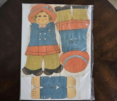 Dean's Rag Doll Uncut Cloth 11'' Antique 1920s -1930s 1900s