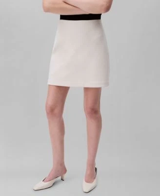 Calvin Klein Womens Tailored Knit Miniskir 198294651326 LARGE RT $99.0