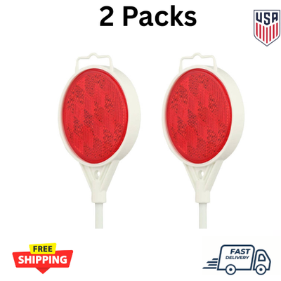 #ad 48 in. Red Driveway Marker Visible and Durable NEW $8.36