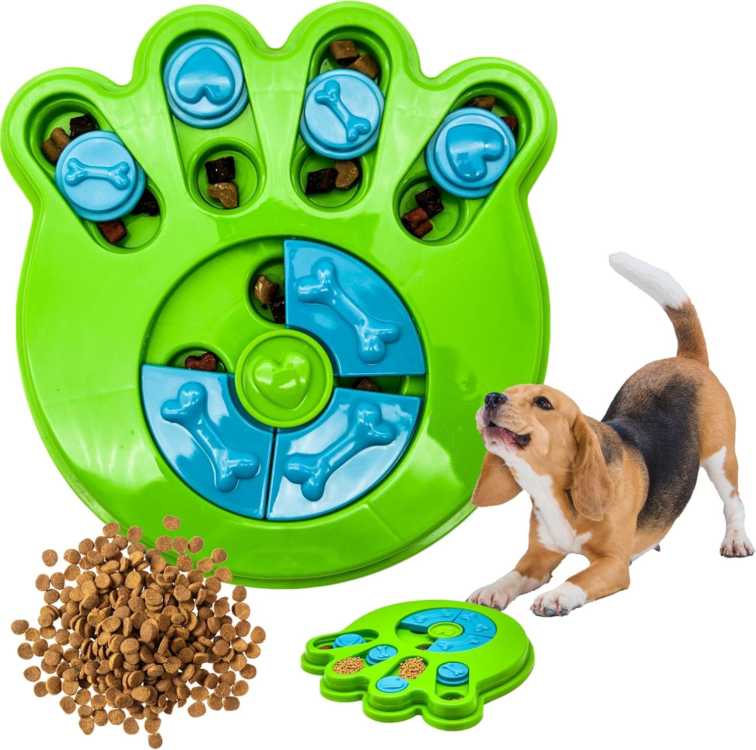 Petopedia Dog Puzzle Toy – PAW shape Feeder for Dogs – Interactive Toys for