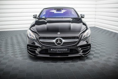 Maxton Design Frontlippe V.1 passend für Mercedes S Coupe AMG-Line C217 FL schwa