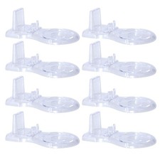 Zmmyr 8 Packs Acrylic Display Stands Tea Cup Saucer European Coffee White