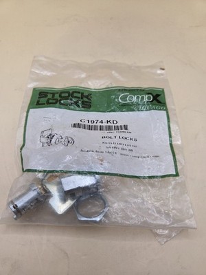 New CompX Chicago C1974 Cabinet Bolt Lock Satin Chrome