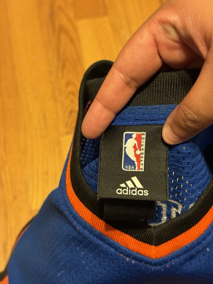 New York Knicks Carmelo Anthony Jersey Mens 52 Large Adidas Sewn #7 - Image 4 of 4