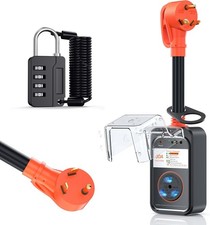 RV Surge Protector 30 Amp Waterproof,9800 Joules Upgraded RV Circuit Analyzer wi