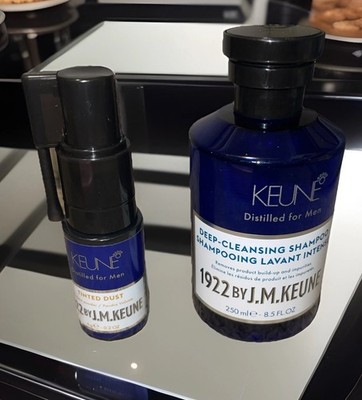 1922 By J.M. Keune Tinted Dust 4 Men 0.2 oz &Kenue Deep Cleansing Shampoo 200 ML