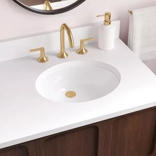 Signature Hardware 447970 Mangrove 20    Vitreous China Undermount Bathroom Sink