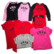 9 Vintage CBGB Home Of Underground Rock Shirts Band Tee Bundle Lot 90s 00s