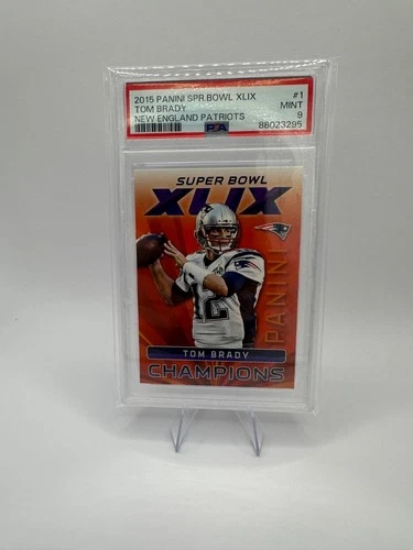 TOM BRADY 2015 PANINI SPR. BOWL XLIX PSA 9
