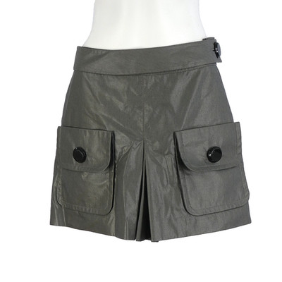 Robert Rodriguez Cargo Minirock grau Utility Taschen Plissee Y2K UK 8 10