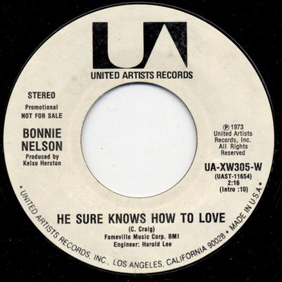 Bonnie Nelson - Er weiß sicher, wie man liebt (7'', Promo)