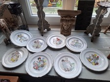 8 Assiettes Enfant  Humour St Amand Vintage