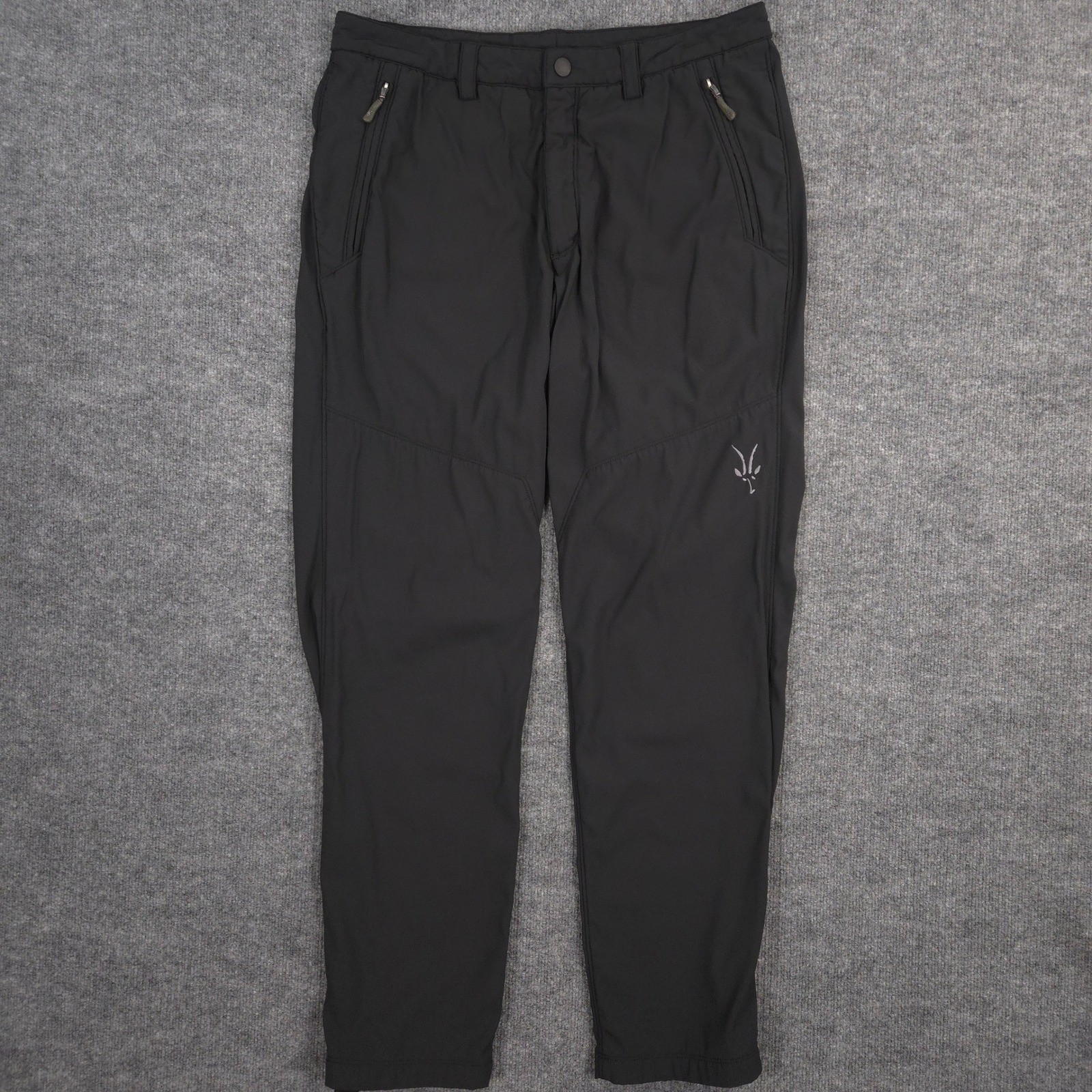 Ibex Pants Mens 34X34 Black Climawool Lite Softshell Outdoor Performance Hiking