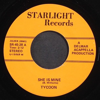 TYCOON: she is mine / pucker up your lips STARLIGHT 7'' Single 45 RPM