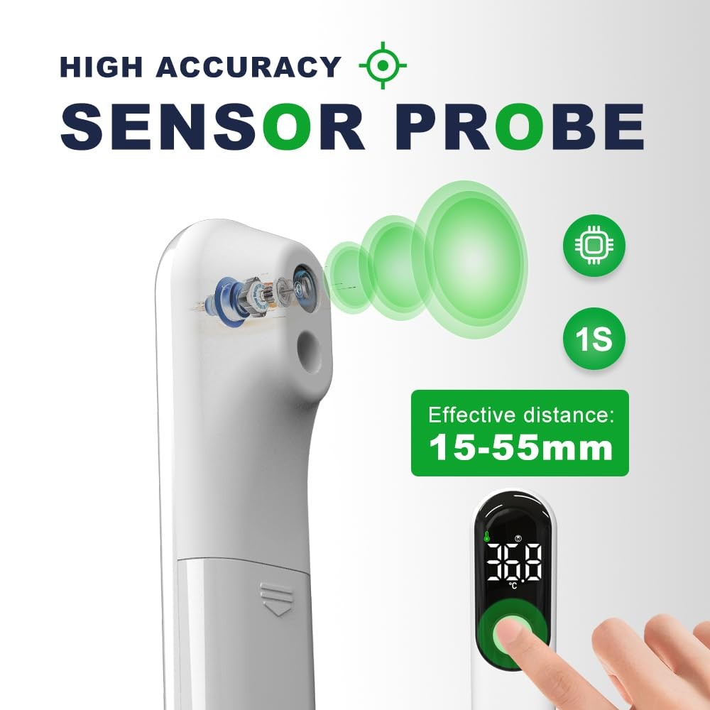 Rechargeable Non-Contact Forehead Thermometer for Adults and Kids, Medical... 