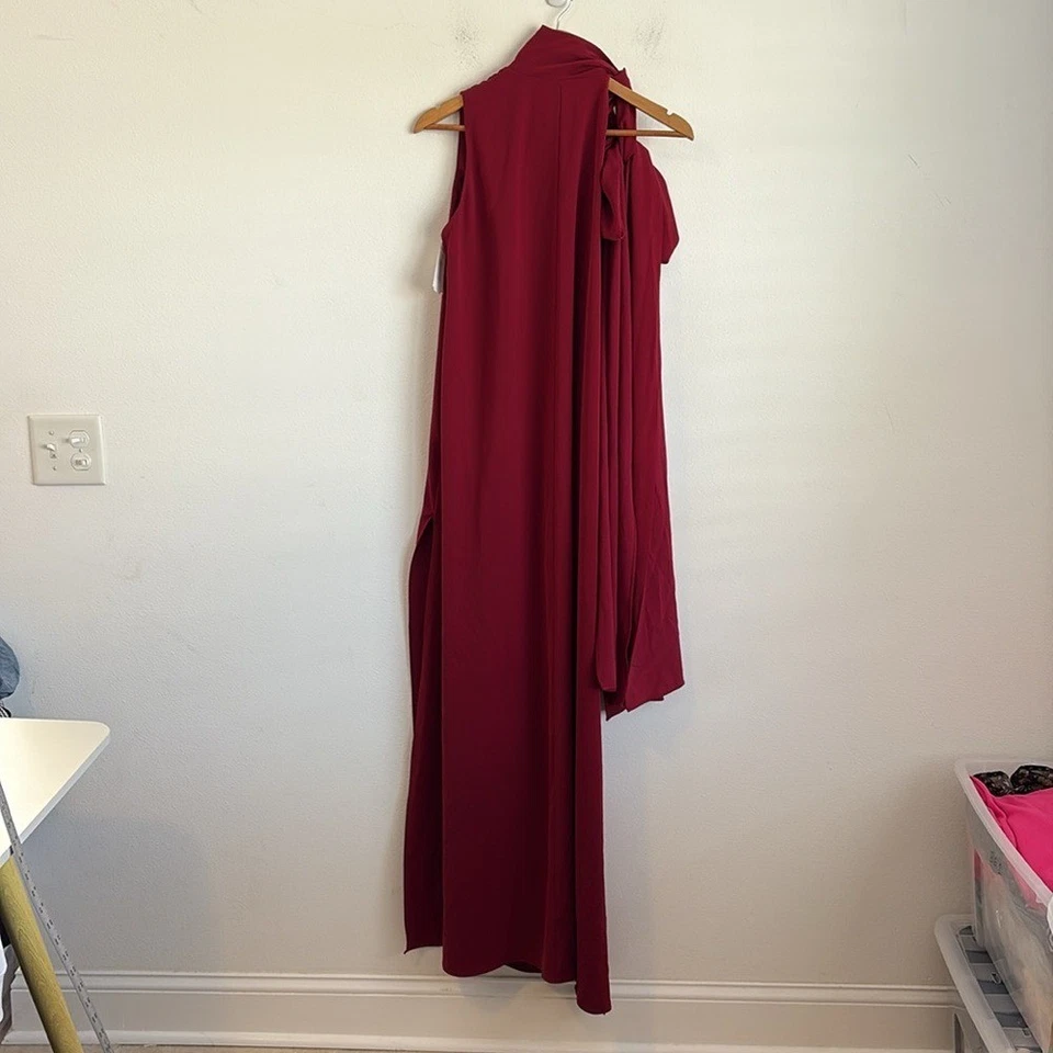 Vestido de henna negro halo para mujer talla mediana rojo carmesí Foto 4 de 4