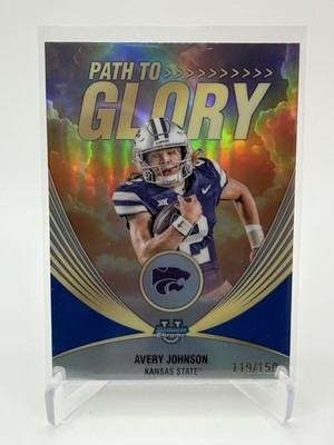 Avery Johnson 2025 Bowman Chrome U Path To Glory Blue Refractor #/150