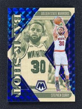 2024-25 Panini Mosaic Stephen Curry #19 Blue Mosaic Prizm Bank Shot /199