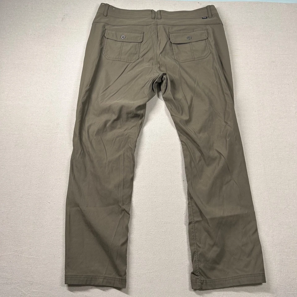 Prana Pants Womens 18w/RG Halle Straight Roll Tab Snap Hiking Cargo Outdoor - Image 2 of 4