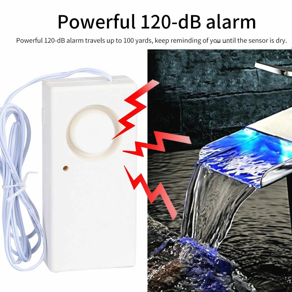 1/2/3X Water Leak Alarm Flood Level Overflow Detector Sensor Home Security Alert - Image 4 of 4