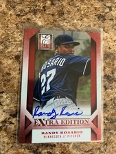 Randy Rosario Signed 2013 Elite Extra Edition Rc Auto Minnesota Twins Cubs