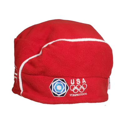 Roots Canada Team USA Fleece Skull Cap Beanie Torino 2006 Olympics