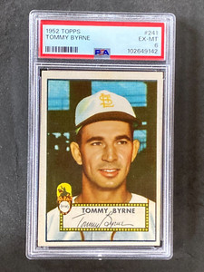 1952 Topps #241 Tommy Byrne Set Break PSA 6
