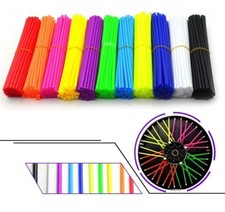 KIT 80 PZ COPRI RAGGI RUOTE COLORATI MOTO ENDURO CROSS MOTARD UNIVERSALE