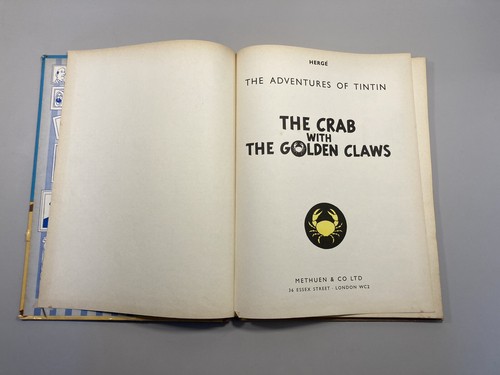 The Crab with the Golden Claws TinTin by Herge (Hardcover, 1958 First Edition) - Picture 6 of 12
