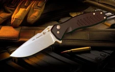 Spartan Blades Knife Pallas Stonewash MagnaCut Black Aluminum Handles