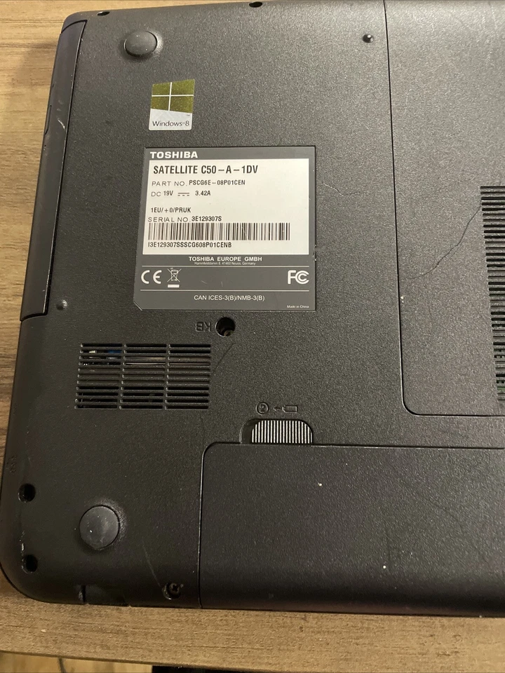 Toshiba Satellite C50-a-19t Laptop - Non Working W14-cd09 - Image 4 of 4
