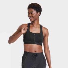 Women's Sculpt High Support Zip-Front Sports Bra - All In Motion 34C