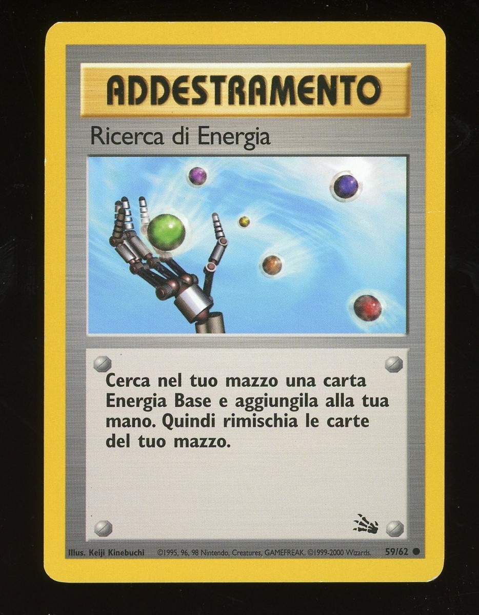 ADDESTRAMENTO 59/62 Refill Energy Pokemon Card