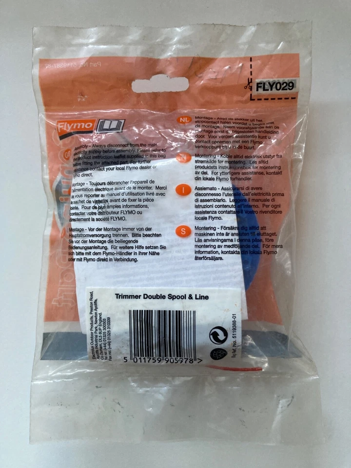 Flymo Power Trim 500 / 700 Spool & Line FLY029 ( 5119387 ) - Image 3 of 4
