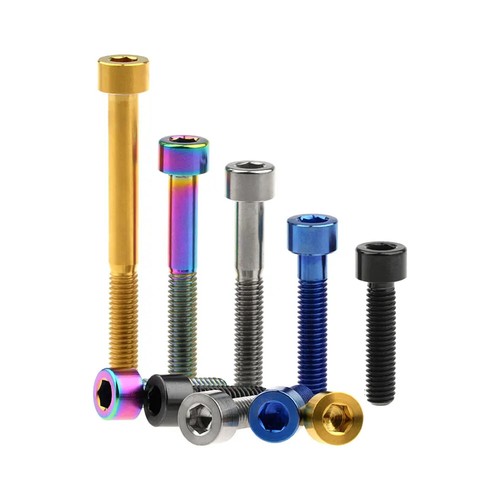M5 Titanium Ti Allen Bolts Hex Socket Cap Head Screws 10/12/15/20-60mm for Bike - Picture 10 of 15