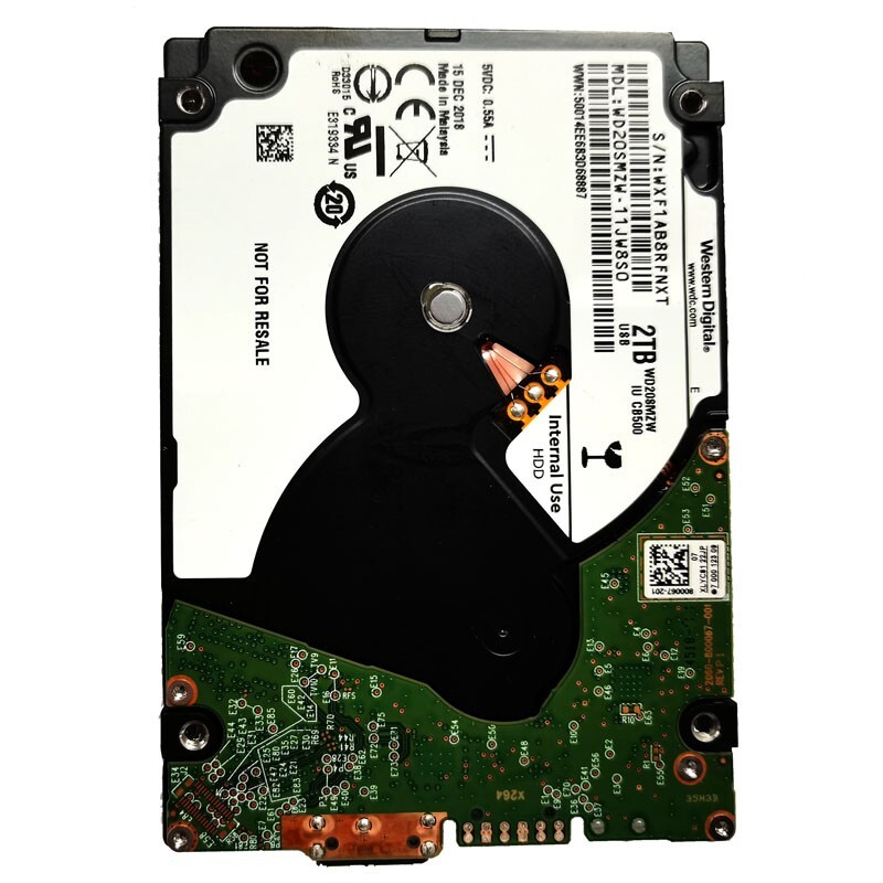 シャープ修理交換用HDD BD-T1100・ T1300・T1600・T1800 Western Digital 2TB WD20SMZW-11JW8S0 USB 3.0 Portable