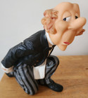 2 Chefs 9" & 1  Butler "James" bottle holder 7" Resin "3 Good Looking Men!" — photo 2