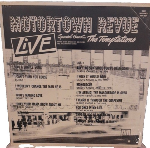 MOTORTOWN REVUE LIVE LP MOTOWN MS688 STEREO DJ PROMO 1969 Detroit Soul - Picture 2 of 2
