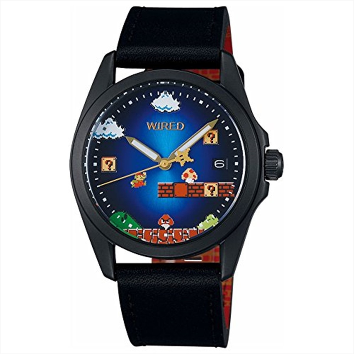 WIRED SUPER MARIO BROS Collaboration Watch AGAK703 Nintendo switch