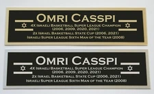 Omri Casspi nameplate for signed autographed basketball photo jersey case 