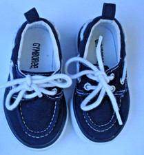 Gymboree Navy Blue Canvas Boat Shoes Toddler Boys Size 5