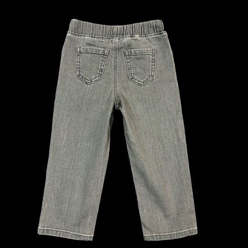 Jumping Beans Toddler Boys Denim Pants Size 2T- 4T Black Gray Pull on Straight - Picture 12 of 12