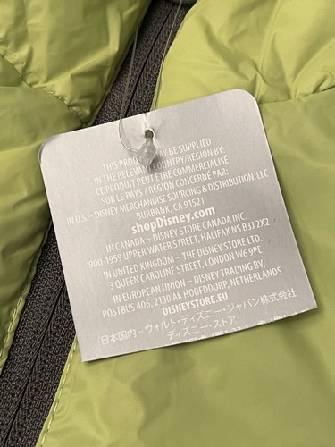 Disney Unisex Jacket sz L Green Gray Reversible Full Zip Star Wars Grogu NEW - Picture 14 of 16