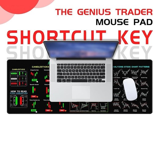 Chart Pattern Mouse Pad for Stock Market Forex Trading Mousepad Investor Gifts - Picture 4 of 10