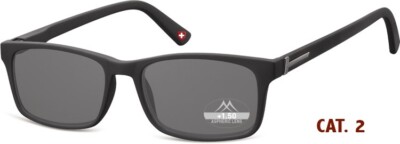 Lesebrille Schwarz getönt Sonnenbrille Montana Eyewear Flex Schwarz Top Preis