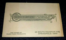 Vintage Great Atlantic & Pacific Tea Company (A&P) Springfield, Ohio Promo Card